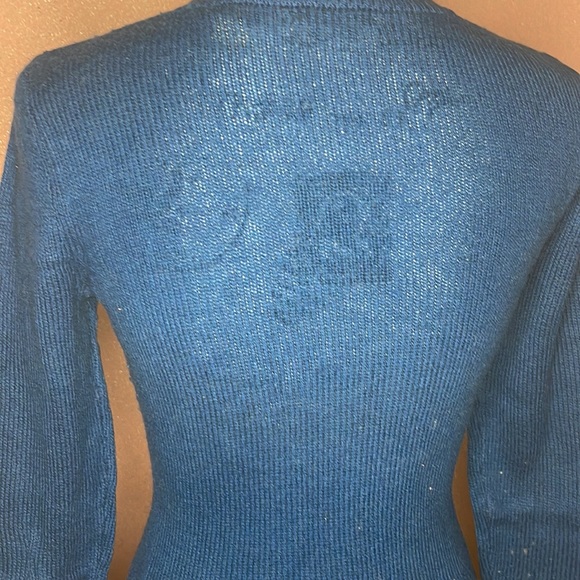 Moda international size S navy blue sweater dress - Picture 5 of 8